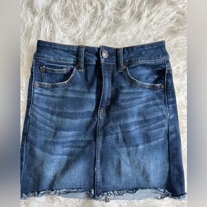 Dark Blue Denim Jean Skirt